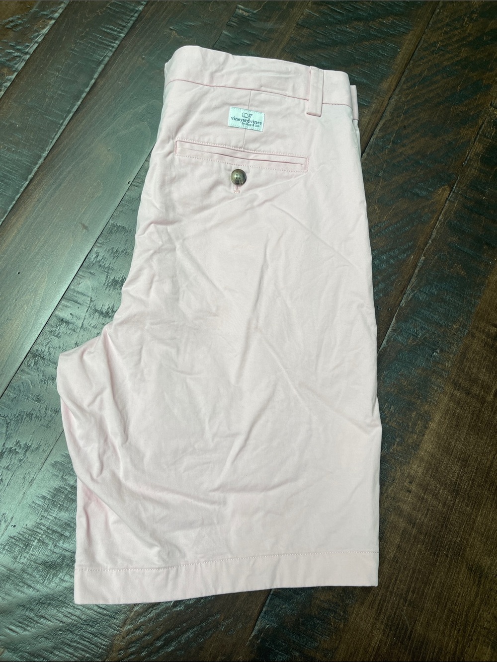 Vineyard Vines 9 Inch Stretch Breaker Shorts-Light Pink - Picture 3 of 9